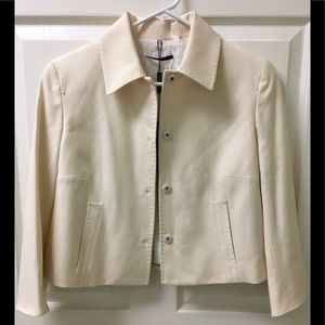 Elite Tahari beautiful Tailored Cream Jacket Sz 8